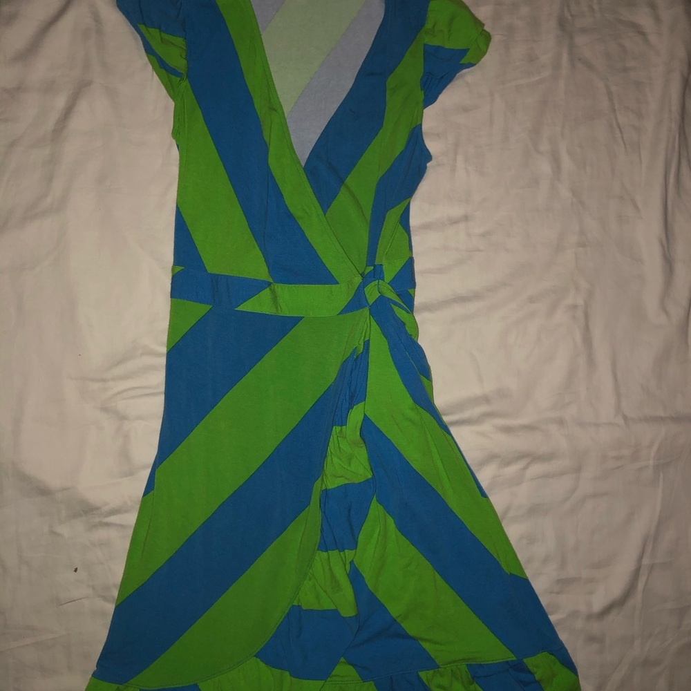 Lilly Pulitzer striped wrap dress